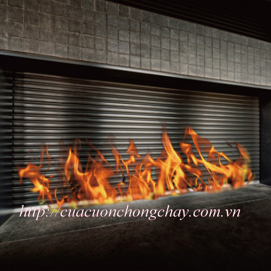 Cửa cuốn chống cháy được thiết kế để tự động ngăn lửa lan tỏa