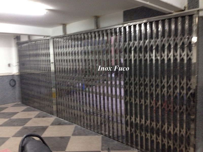 Cửa xếp INOX tại Hải Phòng, cửa xếp chống trộm Fuco