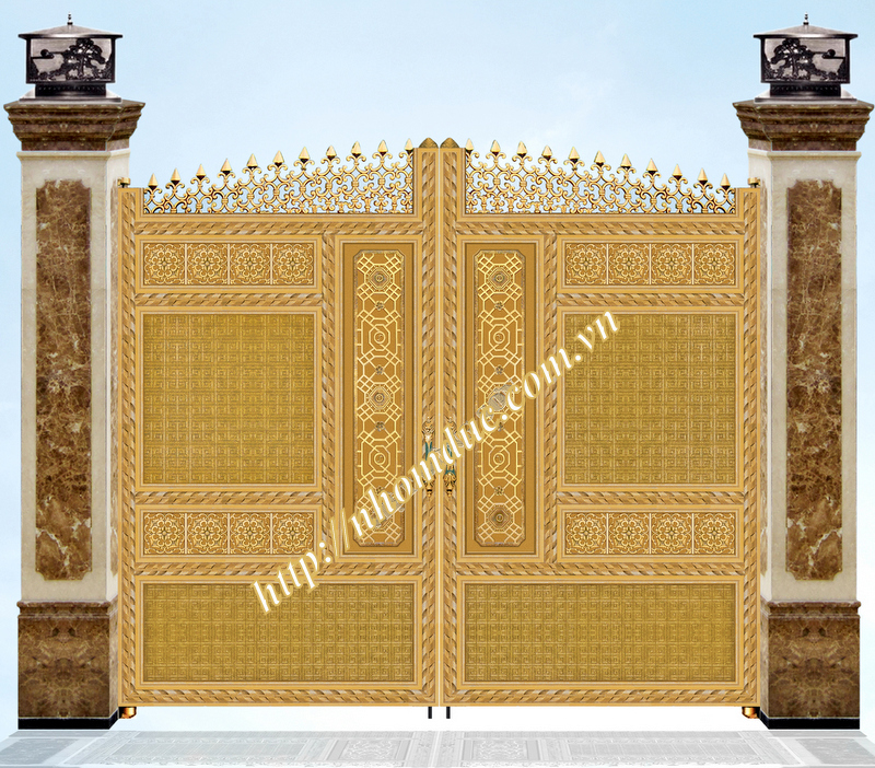 Thiết kế cổng nhôm đúc theo yêu cầu, Tùy thuộc vào ý tưởng và sở thích của quý gia chủ mà cong nhom duc được thiết kế với nhiều kiểu dáng khác nhau.